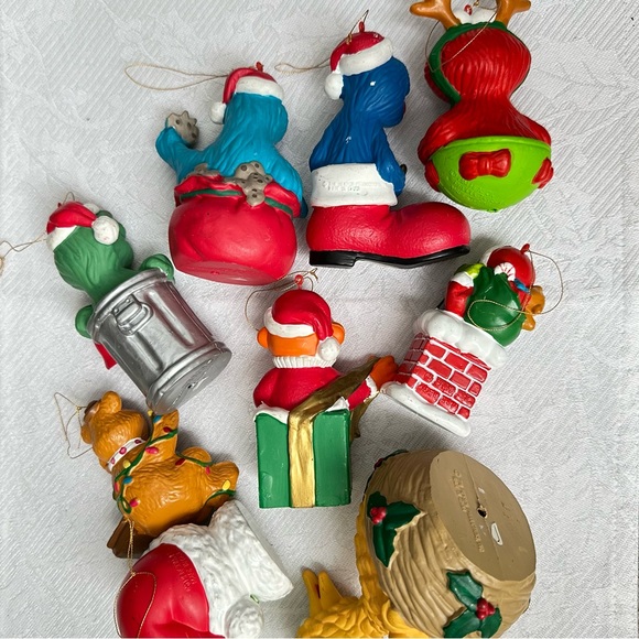 Set Of 9 Vintage Sesame Street Christmas Ornaments - Picture 4 of 7